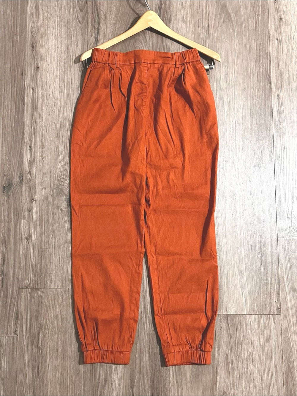 Express Linen Pants Rust Color Hi Rise